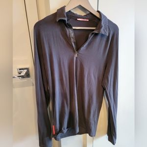 Prada Navy Long-sleeve Shirt